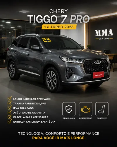 Chery Tiggo 7 Pro 1.6 Turbo 16V Aut. 2023