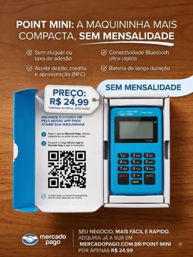 Maquininha de cartão Point Mini
