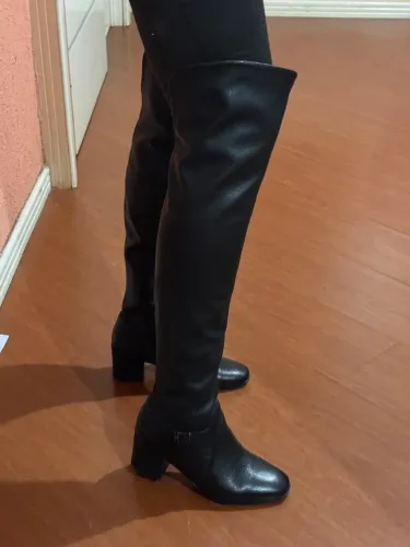 Bota Feminina Over The Knee Bottero Preta
