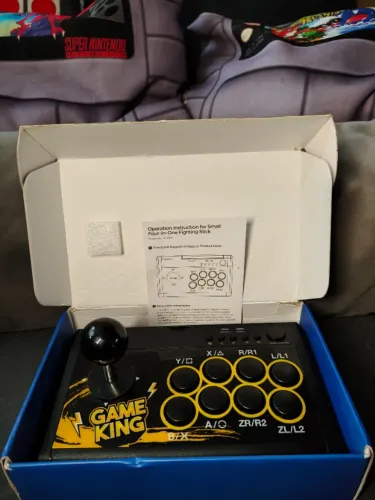 Controle Arcade Dobe Fight Stick PC / Nintendo Switch / PS3 / Android - Completo na Caixa