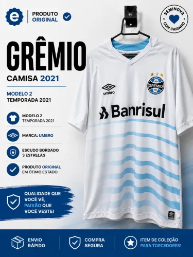 Camiseta Grêmio / Umbro 2021 - tamanho G