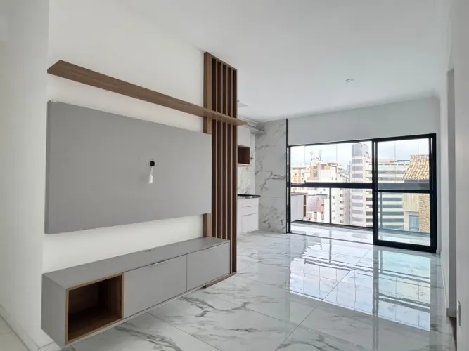 2 quartos com varanda gourmet e 2 vagas de garagem para locação