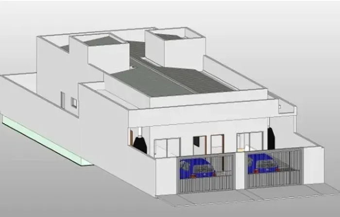 Casa com 2/4 sendo 1 suíte com Closet.