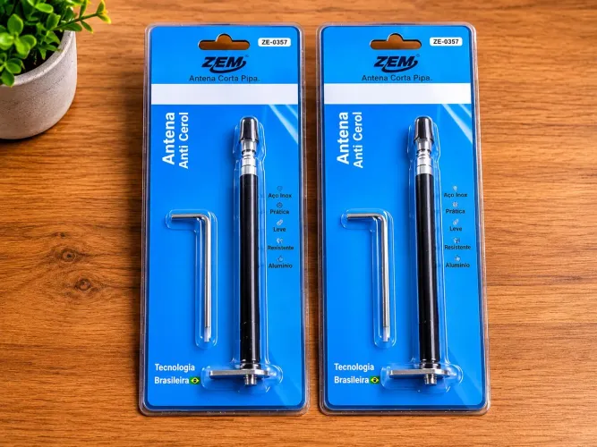 Antena Corta Linha com Cerol Para Moto, Universal Resistente e Leve