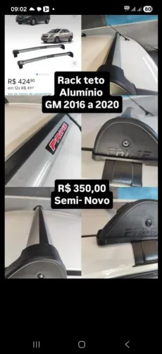 Suporte veículos teto