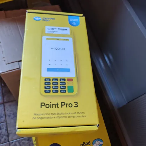 Máquina Point Pro 3 - pagamentos no débito, crédito e Pix.