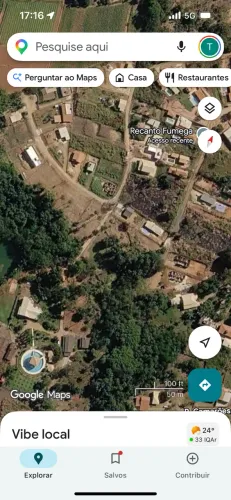 Lote 1000 metros, frete para duas ruas, Fazenda Senzala, rua do mosquito.
