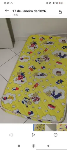 Colchão Infantil Bebe Baby Berço Cercadinho 100x70 Cm Impermeável Para Chiqueirinho