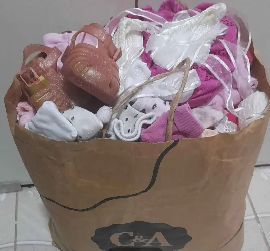 Lote bebê menina 100 peças