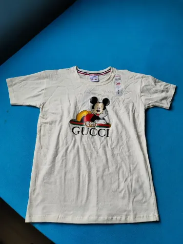 Camiseta Masculina Estilo Gucci Mickey - Tamanho P