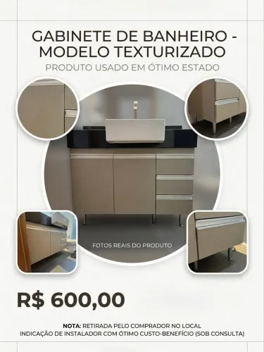 Armário de banheiro em ótimo estado!