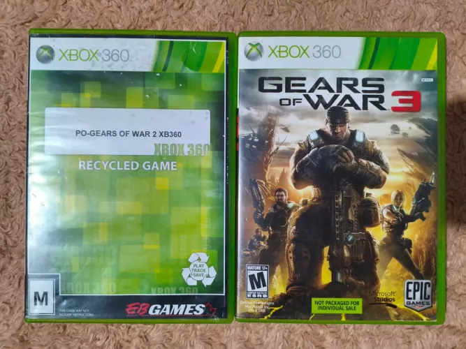 Gears of War 2 e 3 Originais p/ Xbox 360