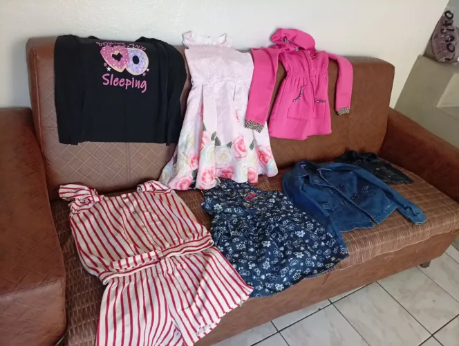 Lote de roupas menina 