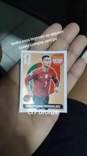 Figurinha legende do Cristiano Ronaldo bronze 