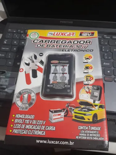 Carregador eletrônico para bateria 12V novo 
