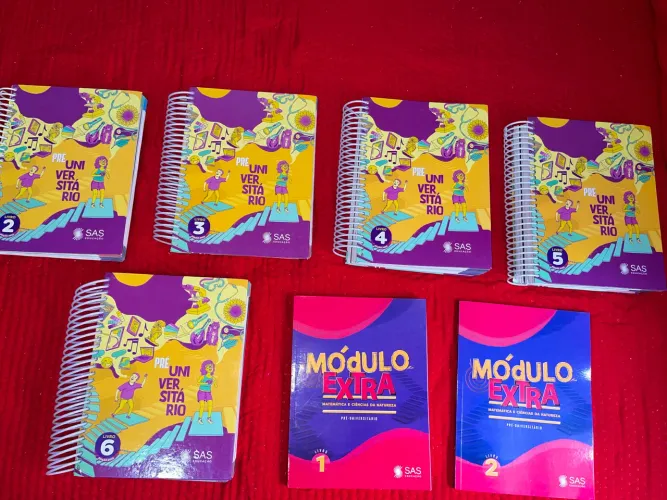 Kit Apostilas SAS Pré-Universitário + Módulo Extra | ENEM | Ótimo estado