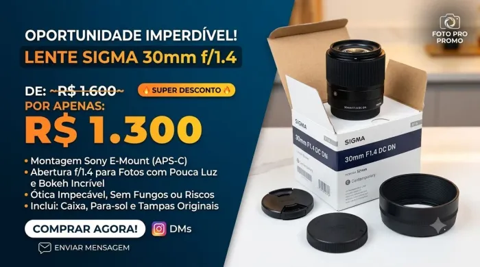 Lente Sigma 16mm Sony emount
