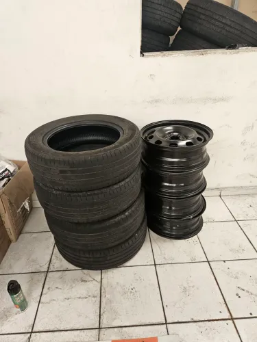 Roda ferro 16, Calota 16 Pneu 205 55 16