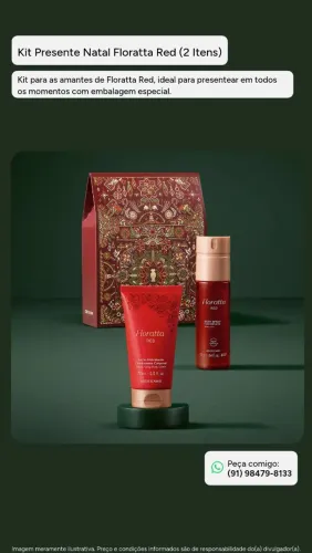 KIt Floratta red de natal do Boticário