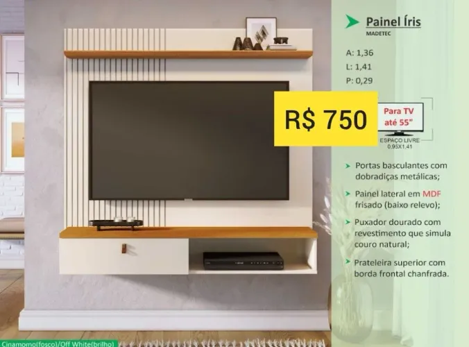Painel pra tv até 65"