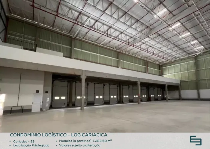 Galpão comercial/industrial para aluguel em Cariacica com 1.303,66 m² de área interna
