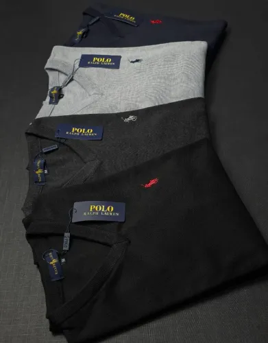 Suéter Gola V masculino algodão peruano - produto importado
