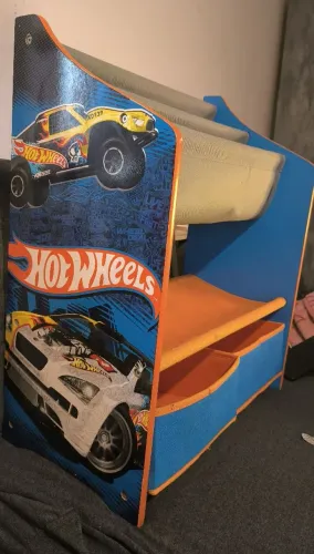 Organizador de Brinquedos e Livros Infantil Hot Wheels