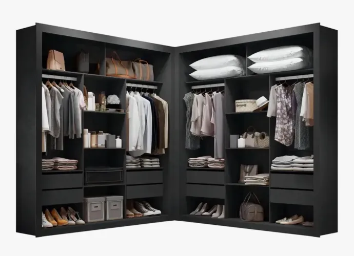 Guarda roupa estilo closet 