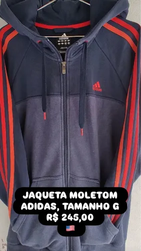 JAQUETAS MOLETOM ADIDAS, SERGIO K, ARMANI EXCHANGE, TAM G e P -CADA R$ 245,00