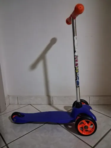 patinete infantil 3 rodas toys tri azul