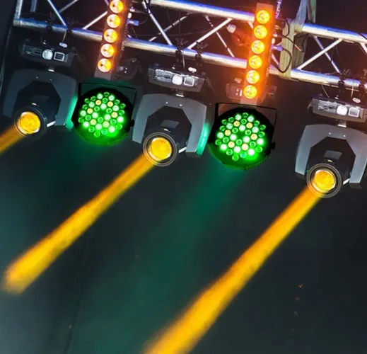 Canhão 36 leds RGBW  DMX. Bi volt (novo)