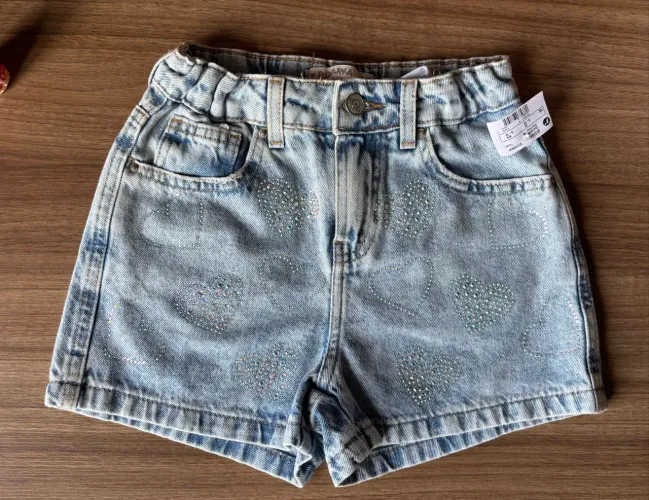 Short Jeans Infantil - Novo