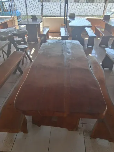 MESA MADEIRA JAQUEIRA, RÚSTICA