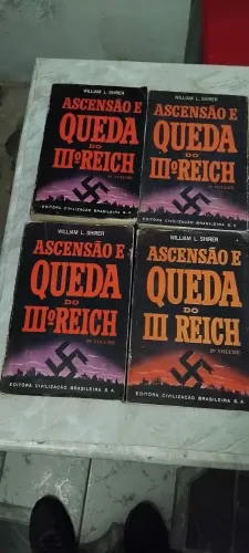 Livros ascensão e queda do terceiro reich. 4 volumes.