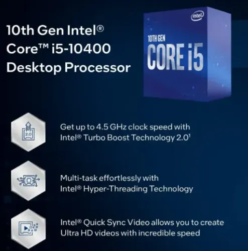 Processador Intel Core I5 10400 2.9ghz Lga1200