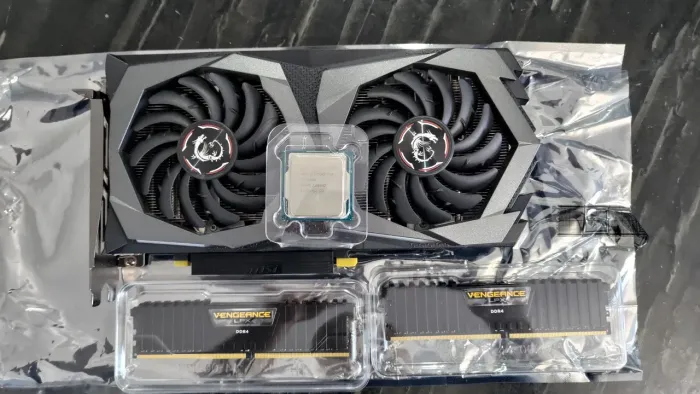 Kit placa de vídeo, processador e memória ram
