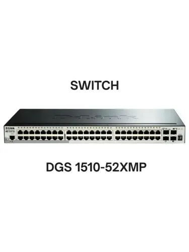 Switch 48 Portas 4 Gigabit Gerenciável D-link DGS-1510-52XMP