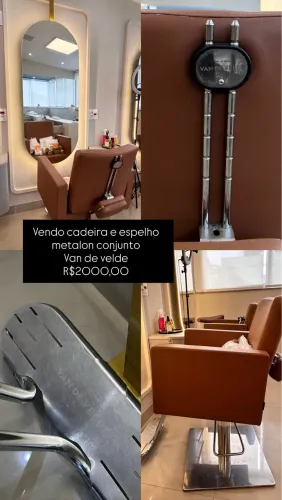 Vendo cadeira cabeleiro
