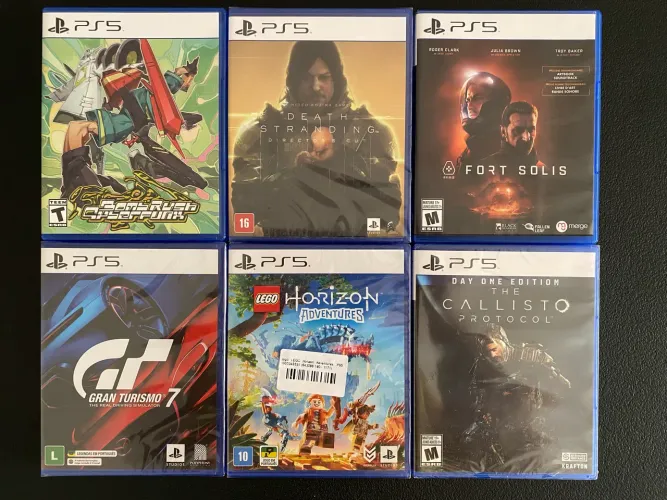 Jogos originais p/ Ps5 e Ps4 (a partir de)