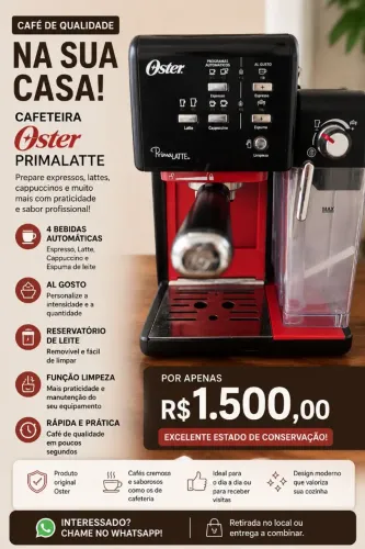 Cafeteira Oster prima latte