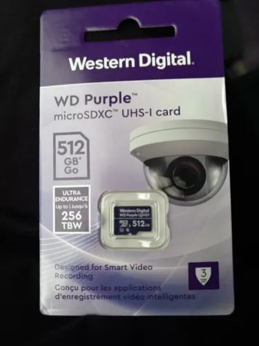 Cartão de memória Western Digital Purple microSDXC 512GB