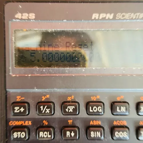 Calculadora scientifica rpn 42s