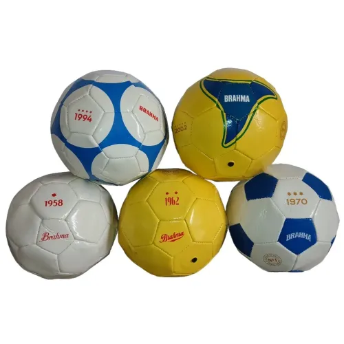 Coleção Completa Mini Bolas Brahma 5 Copas Do Mundo Pentacampeão