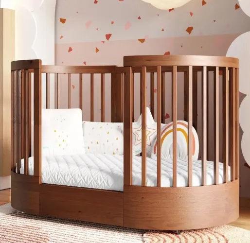 OPORTUNIDADE: Berço Evolutivo Crescer - Sleeper (Madeira Maciça Jequitibá)