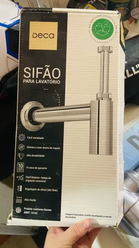 Sifão lavatório copo metal DECA