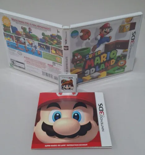 Super Mario 3D Land Nintendo 3DS + caixa + encartes + manual