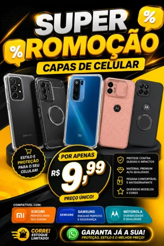 Capa para celulares promoção