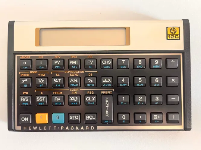 Calculadora HP 12C - sem marcas de uso