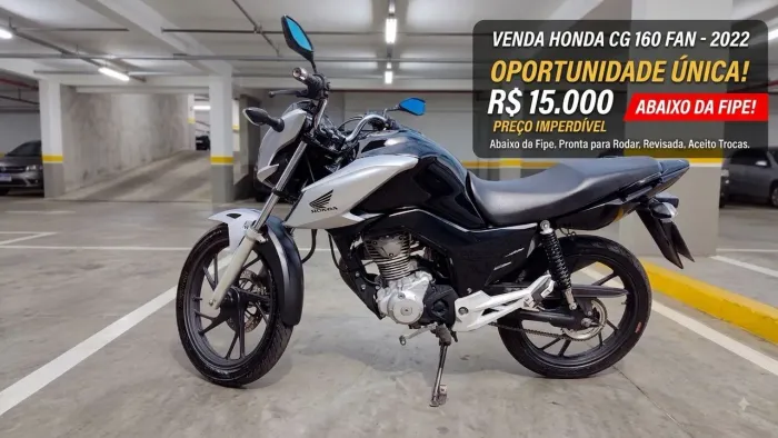 Abaixo da Fipe Honda Fan 2022