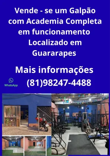 Venda Galpão com Academia em funcionamento 